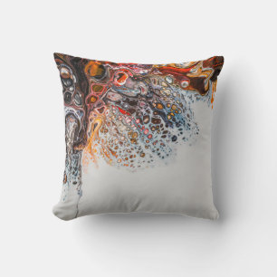 Splash van kleuren kunst kussen