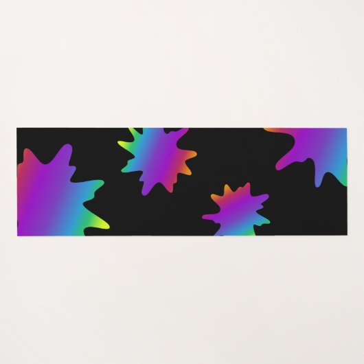 Splash van neonkleur yogamat (Achterkant (horizontaal))