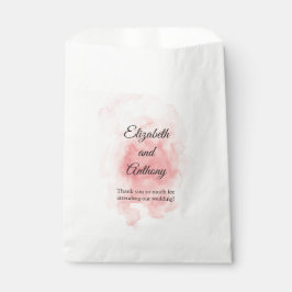 Splash van Roze Elegante Bruiloft Favor Bag Bedankzakje