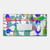 Splash van verfkleur bureaumat (Keyboard & Muis)