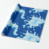 Splash van waterdamppapier cadeaupapier (Uitgerold)
