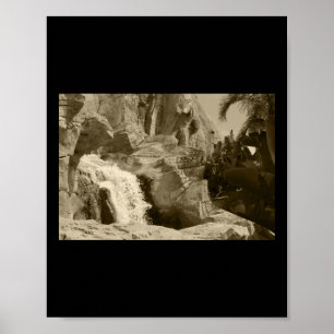 Splash Water Feature Benidorm Tint Sticker Poster