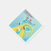 Splash Water Park Zomer Waterslide Verjaardagsfees Servet (Hoek)