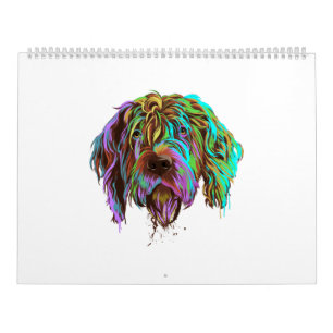 Splash Wirehaired Pointing Griffon Dog Kalender