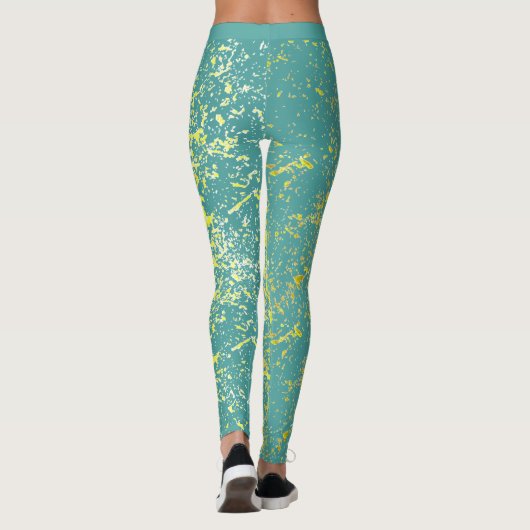 splash yellow leggings (Achterkant)