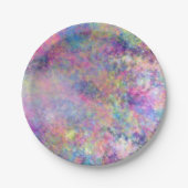 Splashes van Kleur Papieren Bordje (Voorkant)