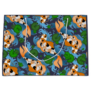 Splashing Asian Koi Fish Pond Lily Large Cadeauzakje