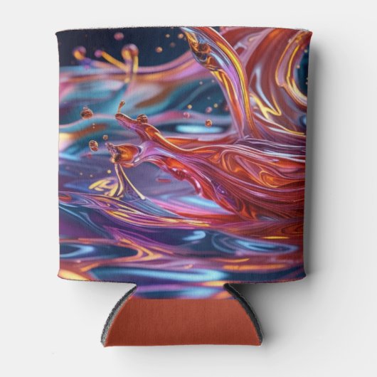 Splashing Color Liquids Blikjeskoeler (Voorkant)