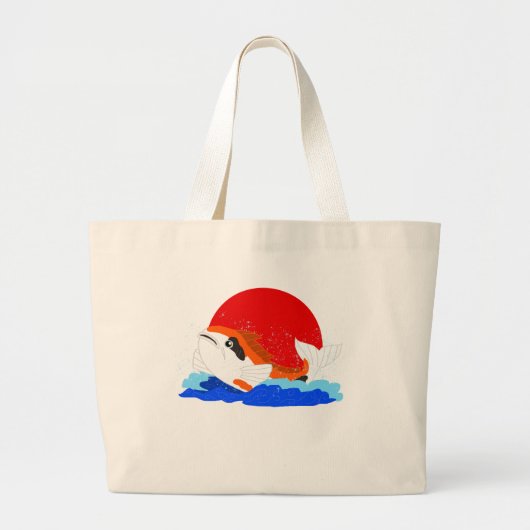 Splashing Koi Canvas tas (Voorkant)