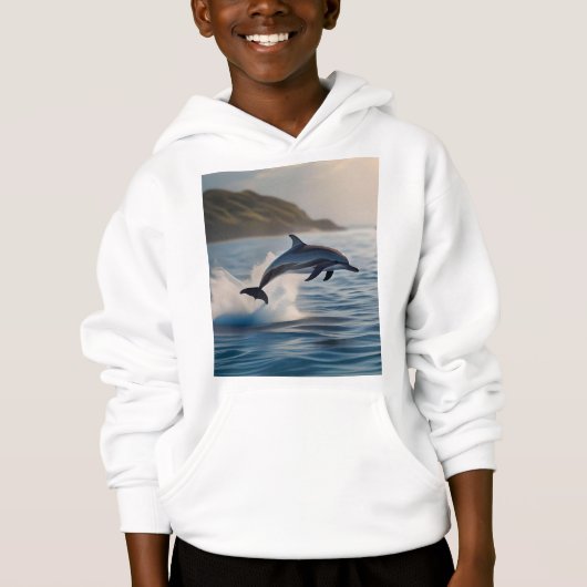 Splashing Leaping Dolphin: A Dance of Joy in Ocean (Devant)
