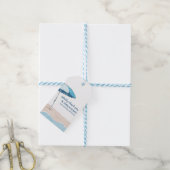 Splashy Dank je zomervakantie die je leek Cadeaulabel (Met Touw)