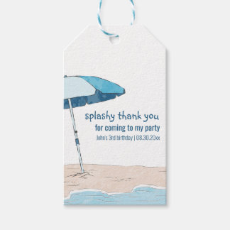 Splashy Dank je zomervakantie die je leek Cadeaulabel