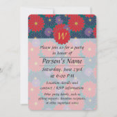Splashy Fall Floral Party Invitation (Devant)