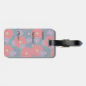 Splashy Herfst Bloemen Bagagelabel (Achterkant horizontaal)