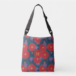 Splashy Herfst Floral All-Over-Print Tas