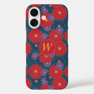 Splashy Herfst Floral Hoesje-Mate Telefoon Case