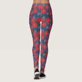 Splashy Herfst Floral Leggings (Achterkant)