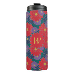 Splashy Herfst Floral Thermal Tumbler Thermosbeker