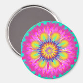 Splashy Pink Lady van Power Flower Magneet (Voorkant / Achterkant)