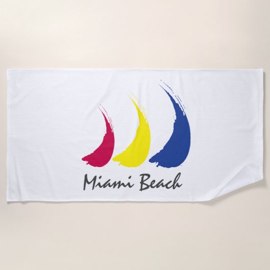 Splashy Sails_Paint-The-Wind_Miami Beach Strandlaken (Voorkant)
