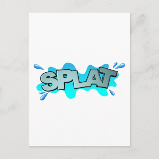 Splat Briefkaart (Voorkant)