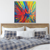 Splat Canvas Afdruk (Insitu (Slaapkamer))