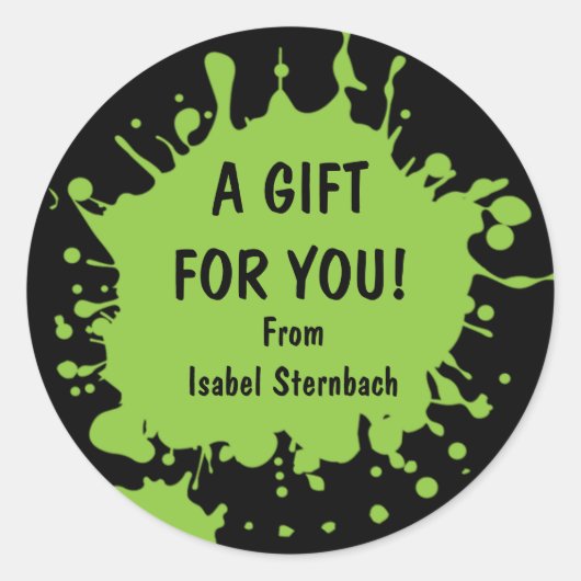 Splat Gift Sticker (Voorkant)