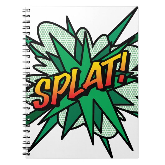 SPLAT Leuke Retro Strip Pop Art Notitieboek (Voorkant)