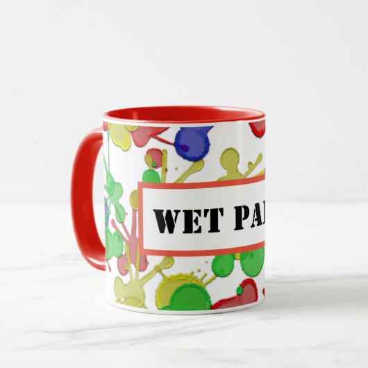 Splat! Mok van natte verf (Voorkant links)