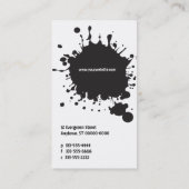 Splat. Witte Visitekaartje (Achterkant)