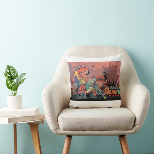 splatoon 3 coussin de course saumon (Chaise)