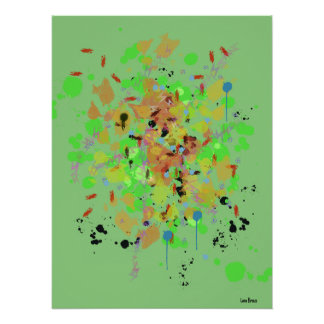 Splatter Acryl Glanzend Poster Perfect Poster