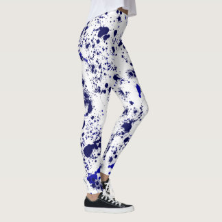 Splatter - blauw leggings