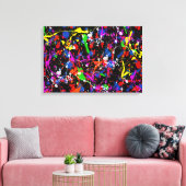 Splatter Canvas Afdruk (Insitu (Woonkamer))