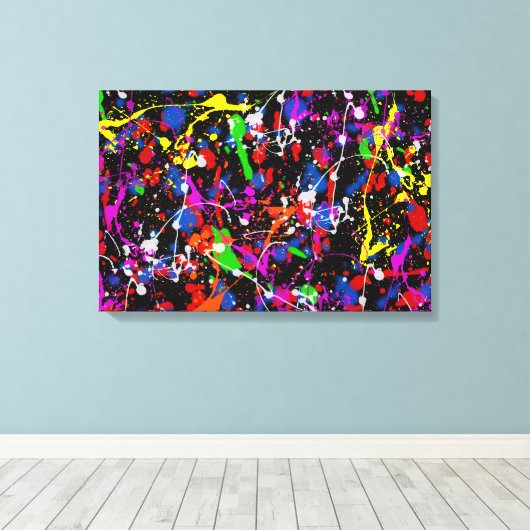 Splatter Canvas Afdruk (Insitu (Houten vloer))