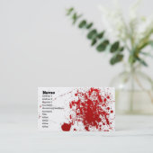 Splatter Card Visitekaartje (Staand voorkant)