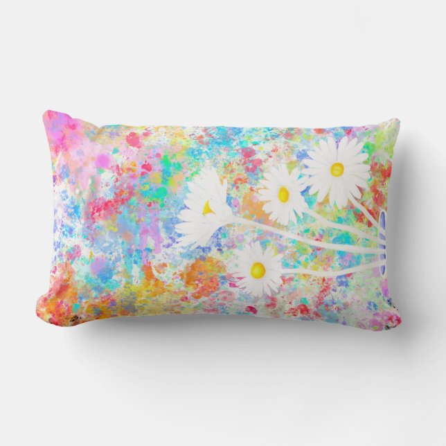 Splatter Daisy pillow Kussen (Voorkant)