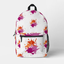 Splatter de sac à dos couleur