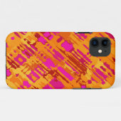 Splatter Design - oranje roze Case-Mate iPhone Case (Achterkant (horizontaal))