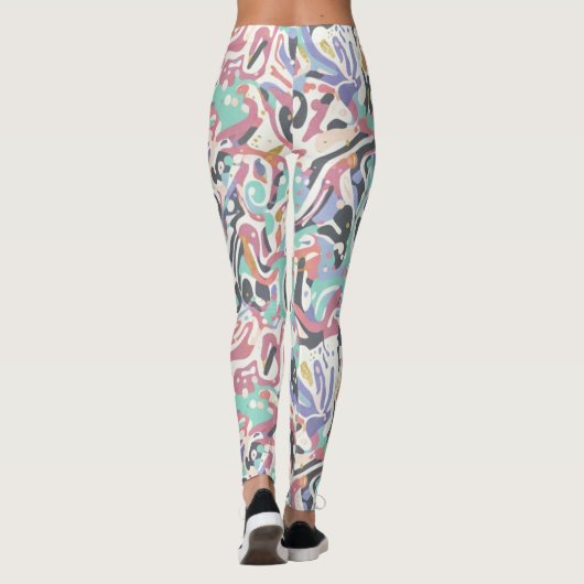 Splatter designed  leggings (Achterkant)
