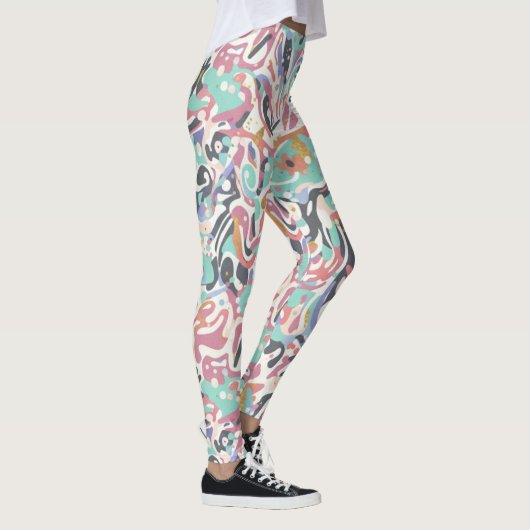 Splatter designed  leggings (Rechts)