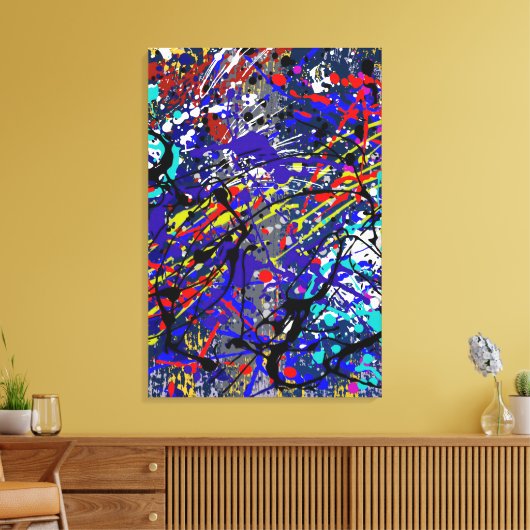 Splatter Grind_02 Canvas Print (Insitu (Woonkamer))