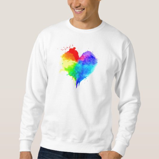 Splatter Heart Sweatshirt (Voorkant)