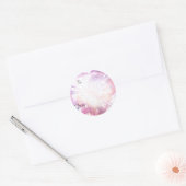 Splatter Kerstmis Ronde Sticker (Envelop)