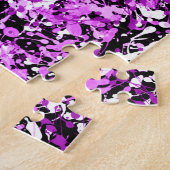 Splatter Paint in Orchid Legpuzzel (Zijkant)