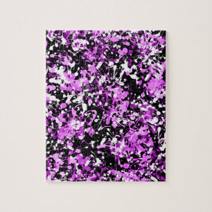 Splatter Paint in Orchid Legpuzzel