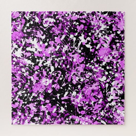 Splatter Paint in Orchid Legpuzzel (Verticaal)