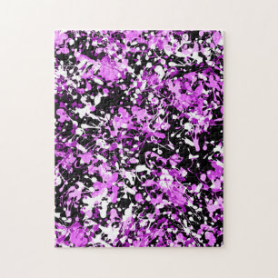 Splatter Paint in Orchid Legpuzzel