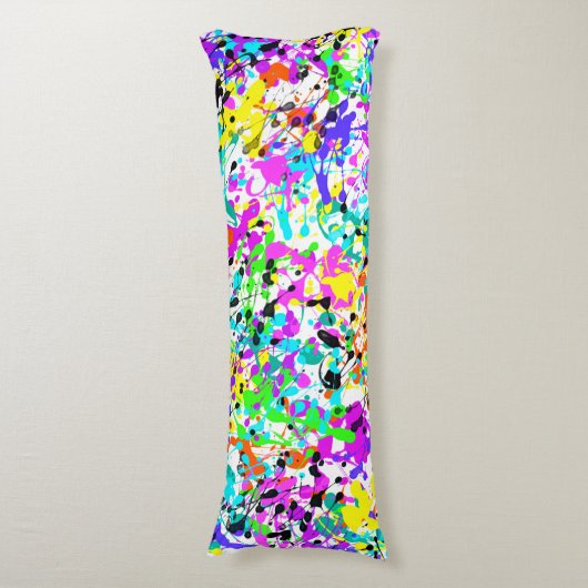 Splatter Paint Lichaamskussen (Voorkant Verticaal)