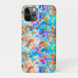 Splatter Paint Rainbow van Bright Color Background iPhone 11 Pro Hoesje